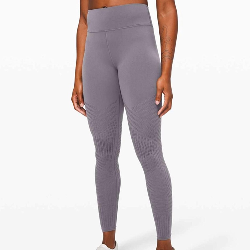 Lululemon Reveal Tight Leggings/Pant Titanium